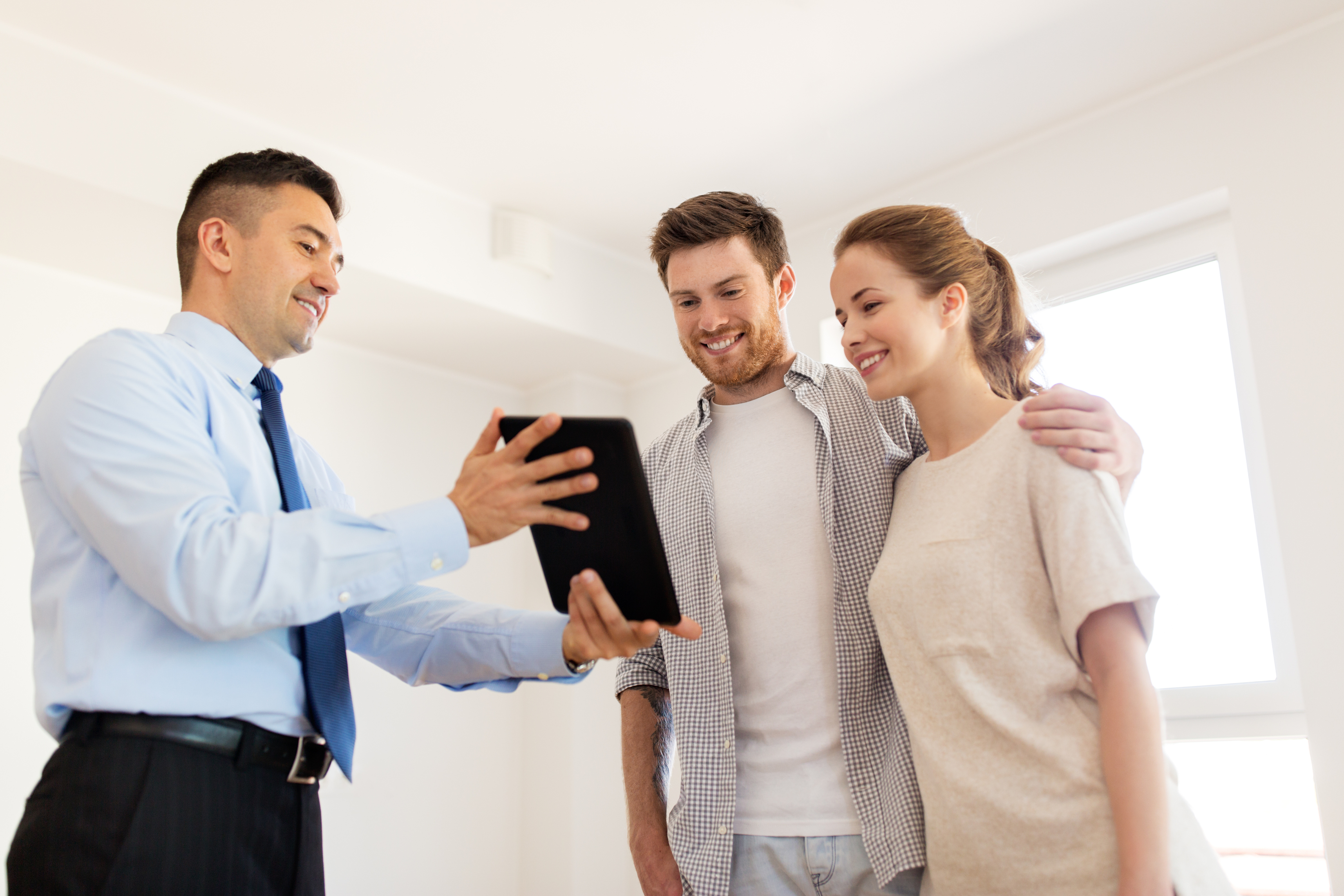 Leasing team helping residents
