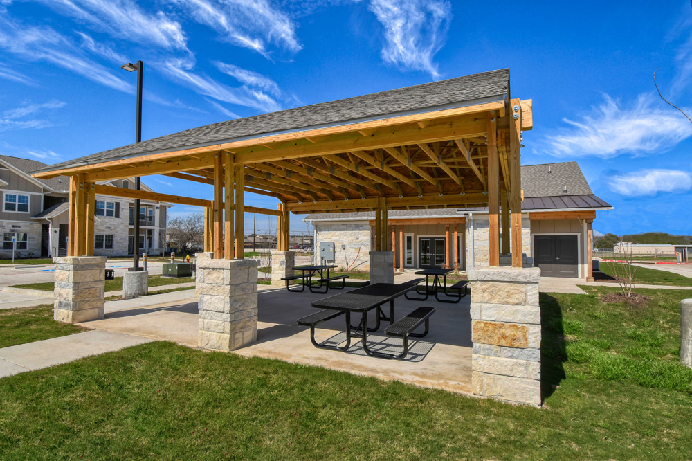 Outdoor picnic gazebo